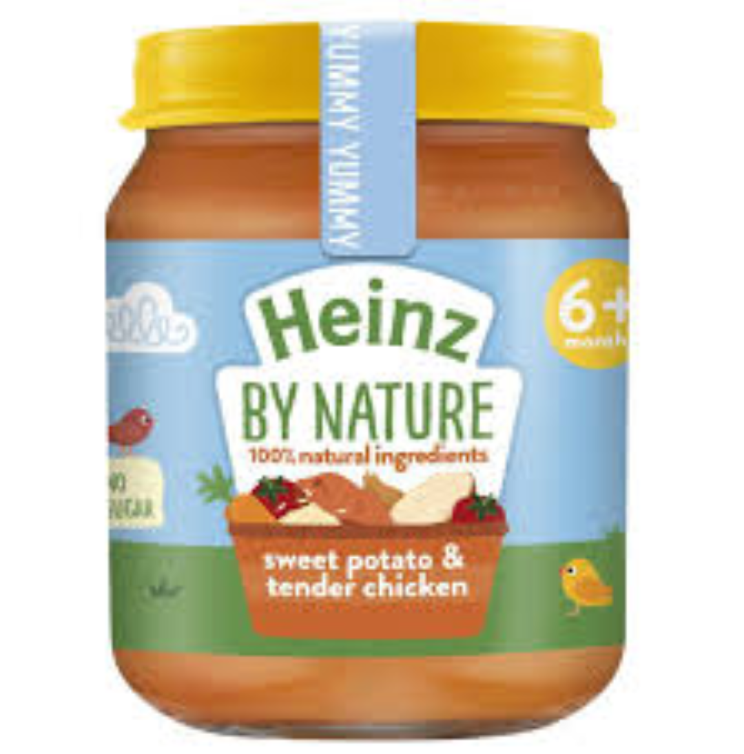 HEINZ SWEET POTATO N TENDER CHICKEN BABY FOOD 120G